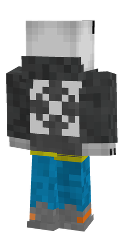 Black skin: body, back render