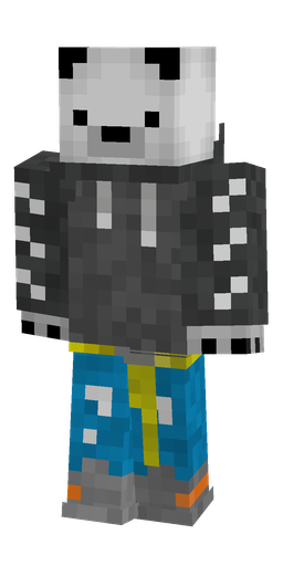 Black skin: body, front render