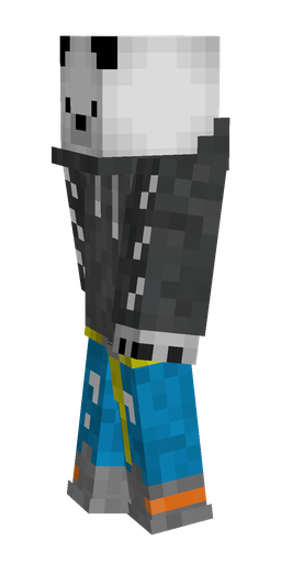 Black skin: body, left side render