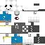 Black skin: raw texture render