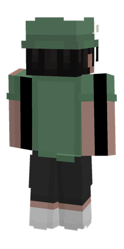 Black skin: body, back render