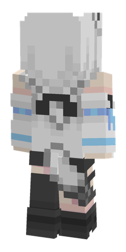 Black skin: body, back render