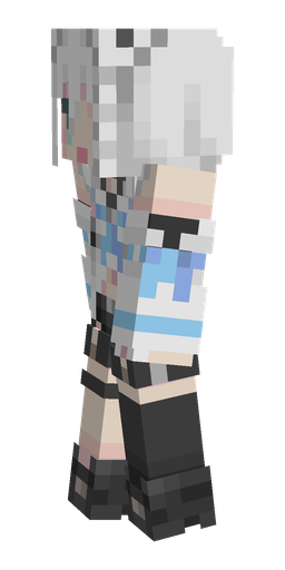 Black skin: body, left side render