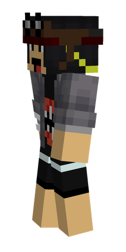 Black skin: body, left side render