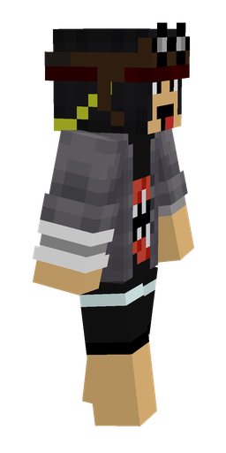 Black skin: body, right side render