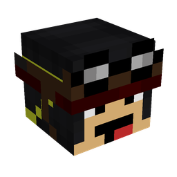 Black skin: head render