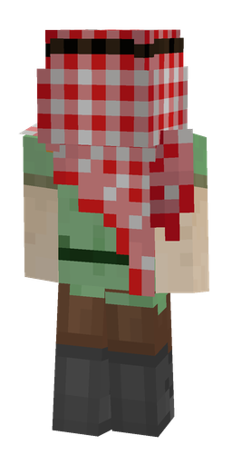 Green skin: body, back render