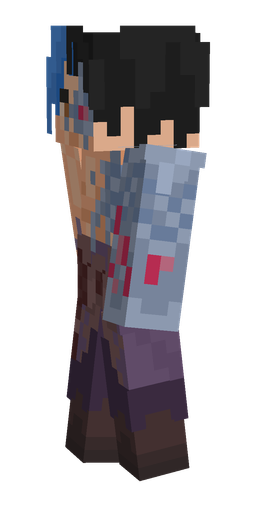 Black skin: body, left side render
