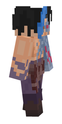Black skin: body, right side render