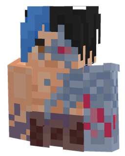 Black skin: bust render