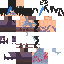 Black skin: raw texture render