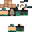 Black skin: raw texture render