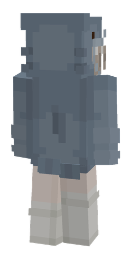 Dark skin: body, back render