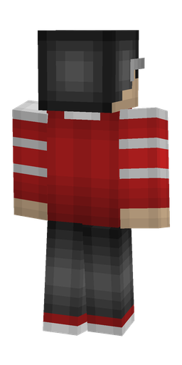 Black skin: body, back render