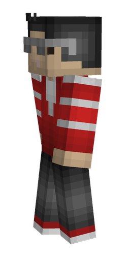 Black skin: body, left side render