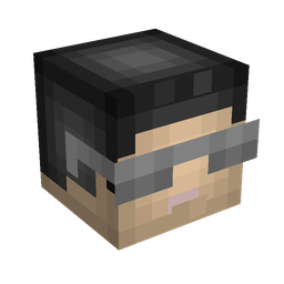 Black skin: head render