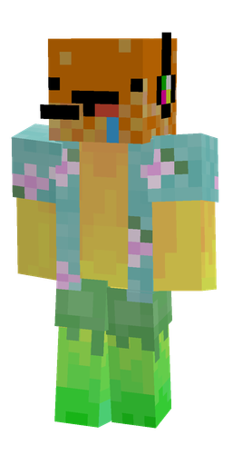 Blue skin: body, front render