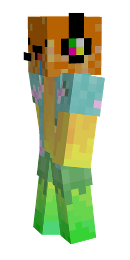 Blue skin: body, left side render