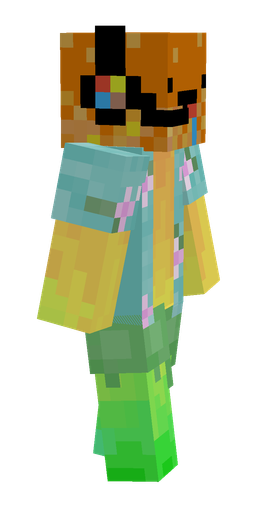 Blue skin: body, right side render