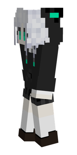 Black skin: body, left side render