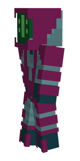 Blue skin: body, left side render
