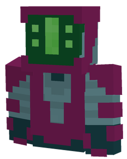Blue skin: bust render