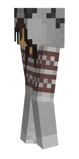 Brown skin: body, left side render