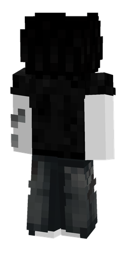Black skin: body, back render