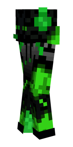 Black skin: body, left side render