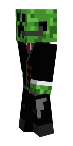 Black skin: body, left side render