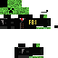 Black skin: raw texture render