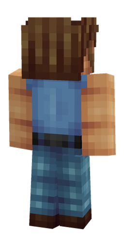 Blue skin: body, back render
