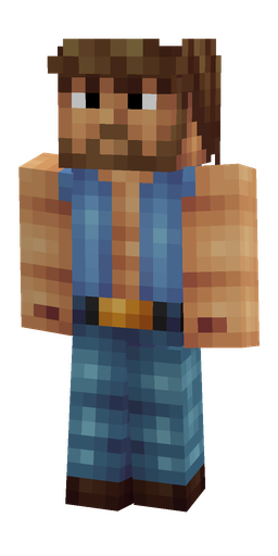 Blue skin: body, front render