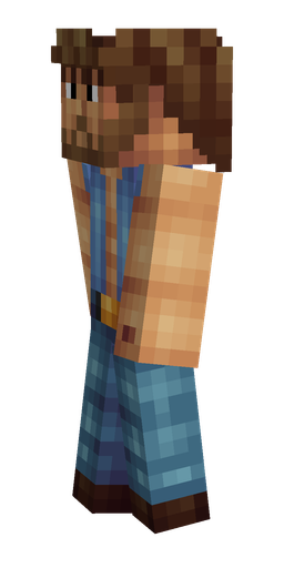Blue skin: body, left side render