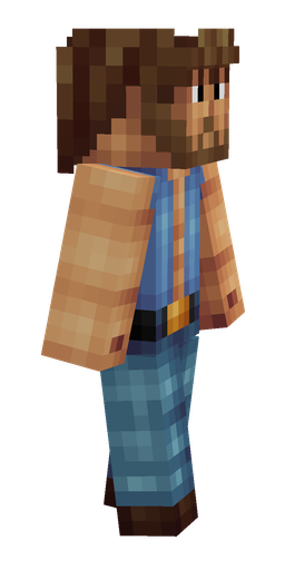 Blue skin: body, right side render
