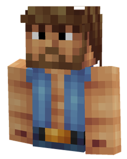 Blue skin: bust render