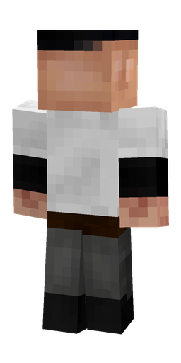 Black skin: body, back render