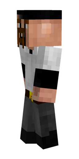 Black skin: body, left side render