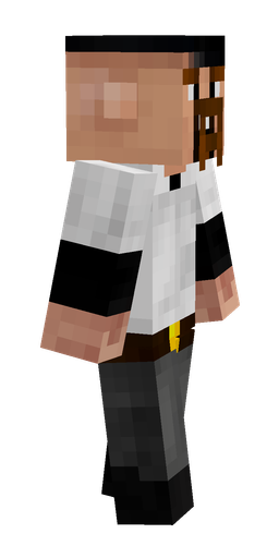 Black skin: body, right side render