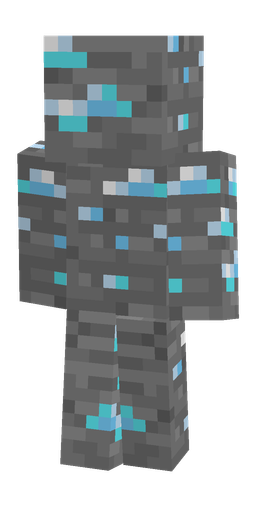 Blue skin: body, back render