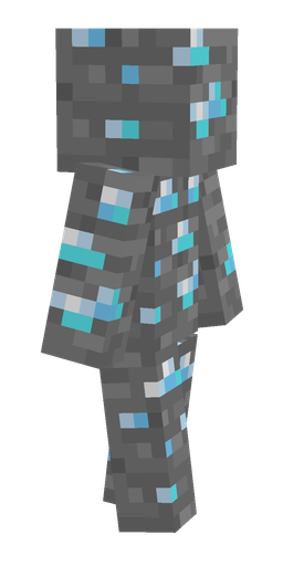 Blue skin: body, right side render