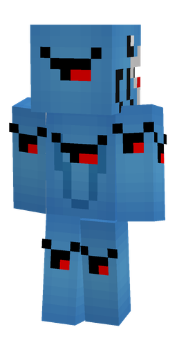 Black skin: body, back render