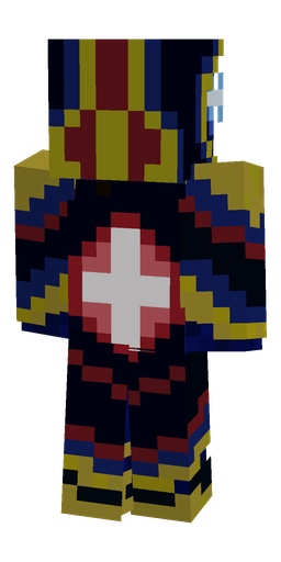 Black skin: body, back render