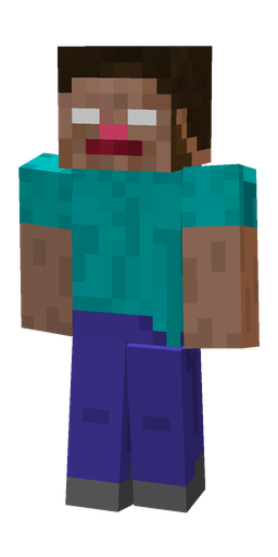 Blue skin: body, front render