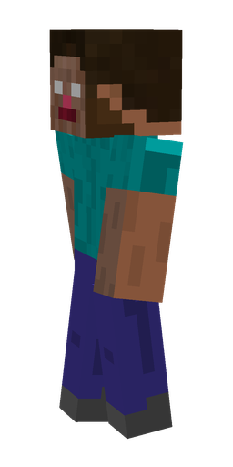 Blue skin: body, left side render