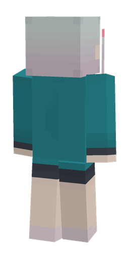 Blue skin: body, back render