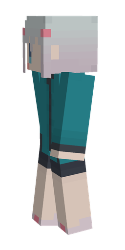 Blue skin: body, left side render