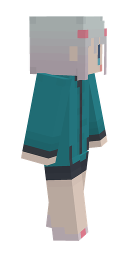Blue skin: body, right side render