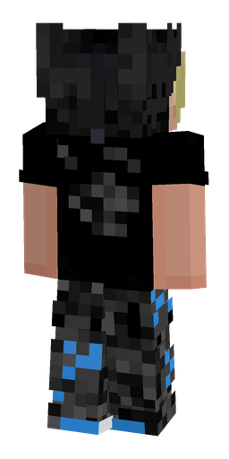 Black skin: body, back render