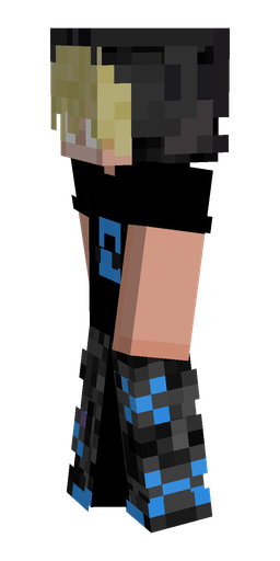 Black skin: body, left side render